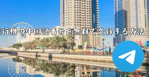 紙飛行機の中国語番号を無料で登録する方法