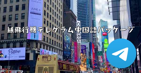 紙飛行機テレゲラム中国語パッケージ