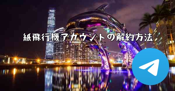 <b>紙飛行機アカウントの解約方法</b>