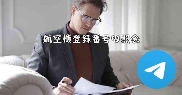 航空機登録番号の照会