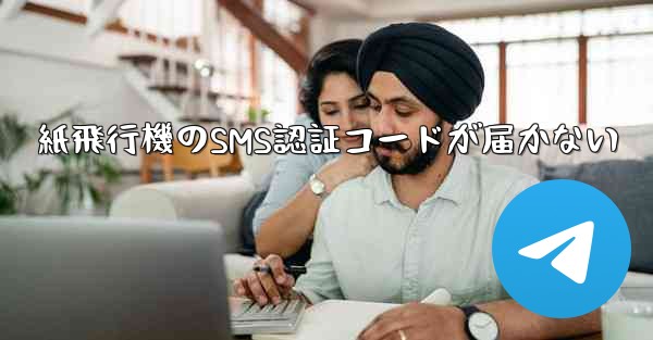 紙飛行機のSMS認証コードが届かない