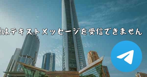 国内の紙飛行機はテキストメッセージを受信できません