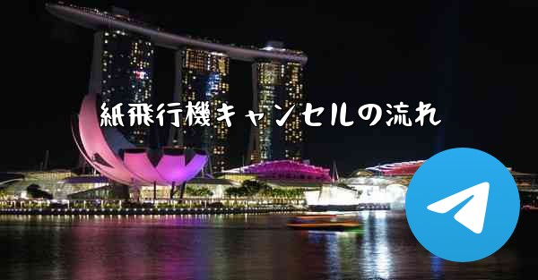 <b>紙飛行機キャンセルの流れ</b>