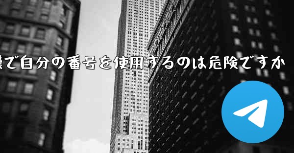 紙飛行機で自分の番号を使用するのは危険ですか