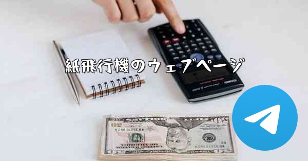 紙飛行機のウェブページ