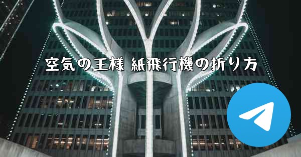 <b>空気の王様 紙飛行機の折り方</b>