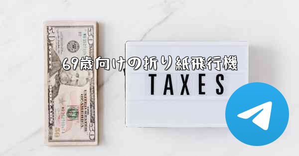 69歳向けの折り紙飛行機