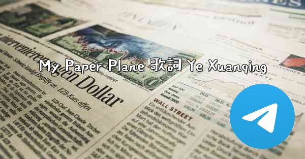 My Paper Plane 歌詞 Ye Xuanqing