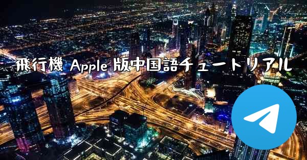 飛行機 Apple 版中国語チュートリアル