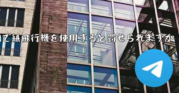 <b>国内で紙飛行機を使用すると罰せられますか</b>