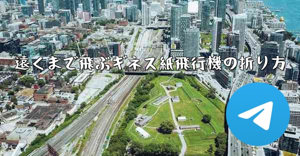 遠くまで飛ぶギネス紙飛行機の折り方