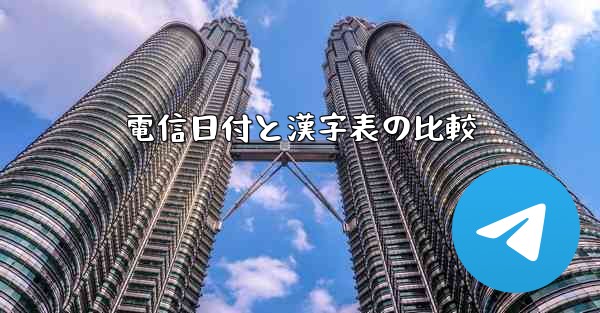 電信日付と漢字表の比較