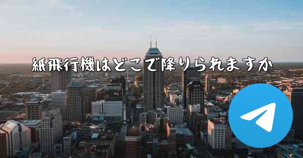 紙飛行機はどこで降りられますか