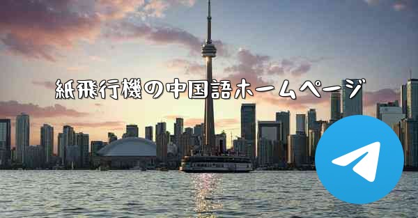 紙飛行機の中国語ホームページ