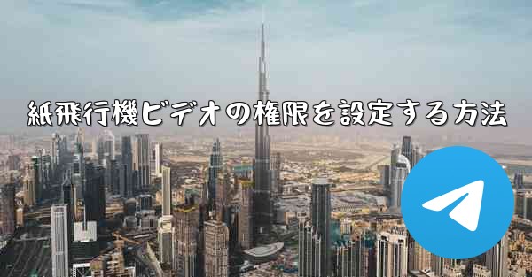 紙飛行機ビデオの権限を設定する方法
