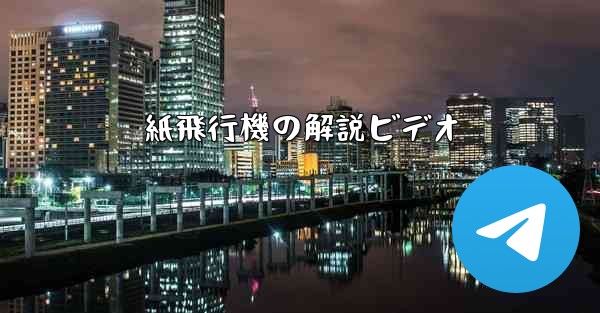<b>紙飛行機の解説ビデオ</b>