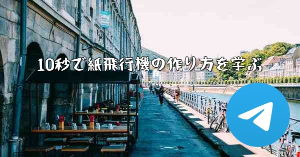 10秒で紙飛行機の作り方を学ぶ