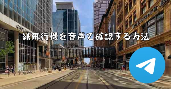 紙飛行機を音声で確認する方法