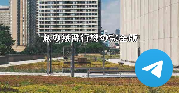 私の紙飛行機の完全版