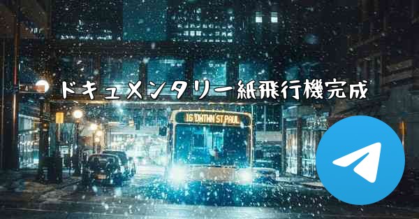 ドキュメンタリー紙飛行機完成