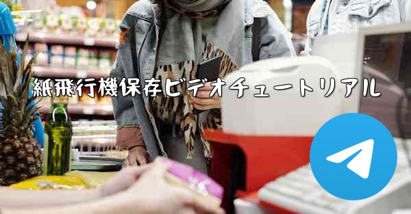 紙飛行機保存ビデオチュートリアル