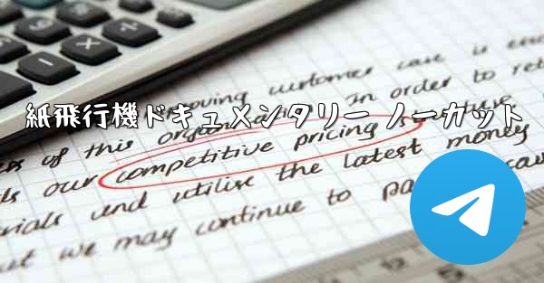 紙飛行機ドキュメンタリー ノーカット