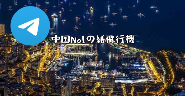 中国No1の紙飛行機