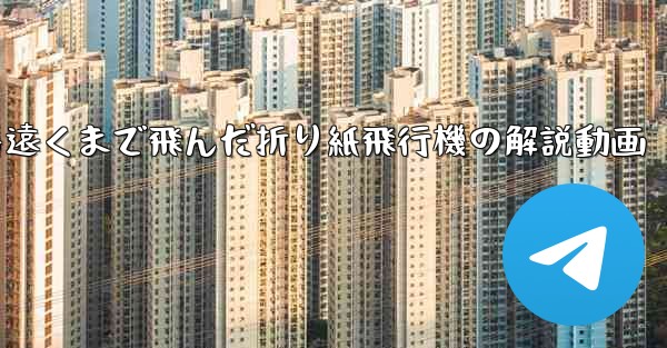 一番遠くまで飛んだ折り紙飛行機の解説動画