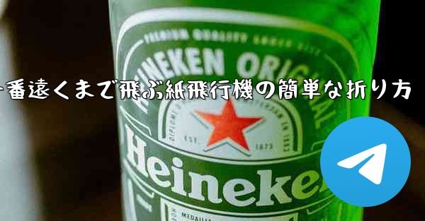 一番遠くまで飛ぶ紙飛行機の簡単な折り方