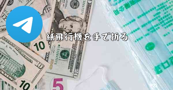 紙飛行機を手で折る