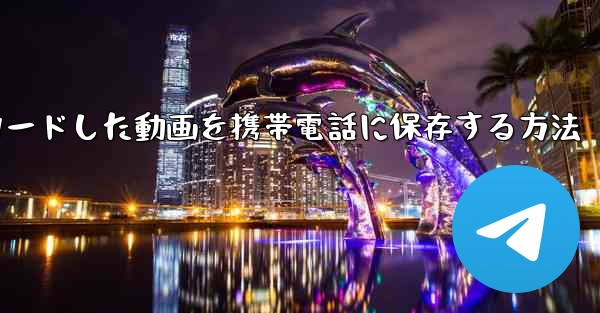 b局からダウンロードした動画を携帯電話に保存する方法