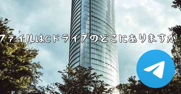 <b>パソコンからダウンロードしたファイルはCドライブのどこにありますか</b>