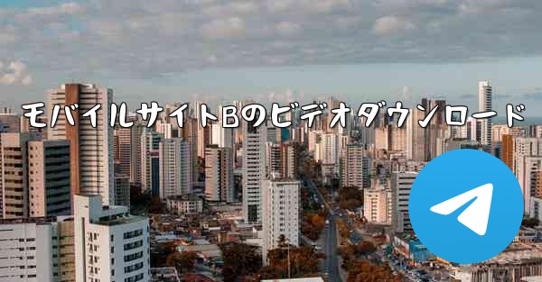 <b>モバイルサイトBのビデオダウンロード</b>